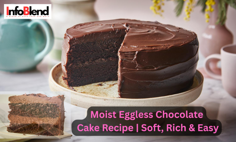 Moist Eggless Chocolate Cake Recipe | Soft, Rich & Easy